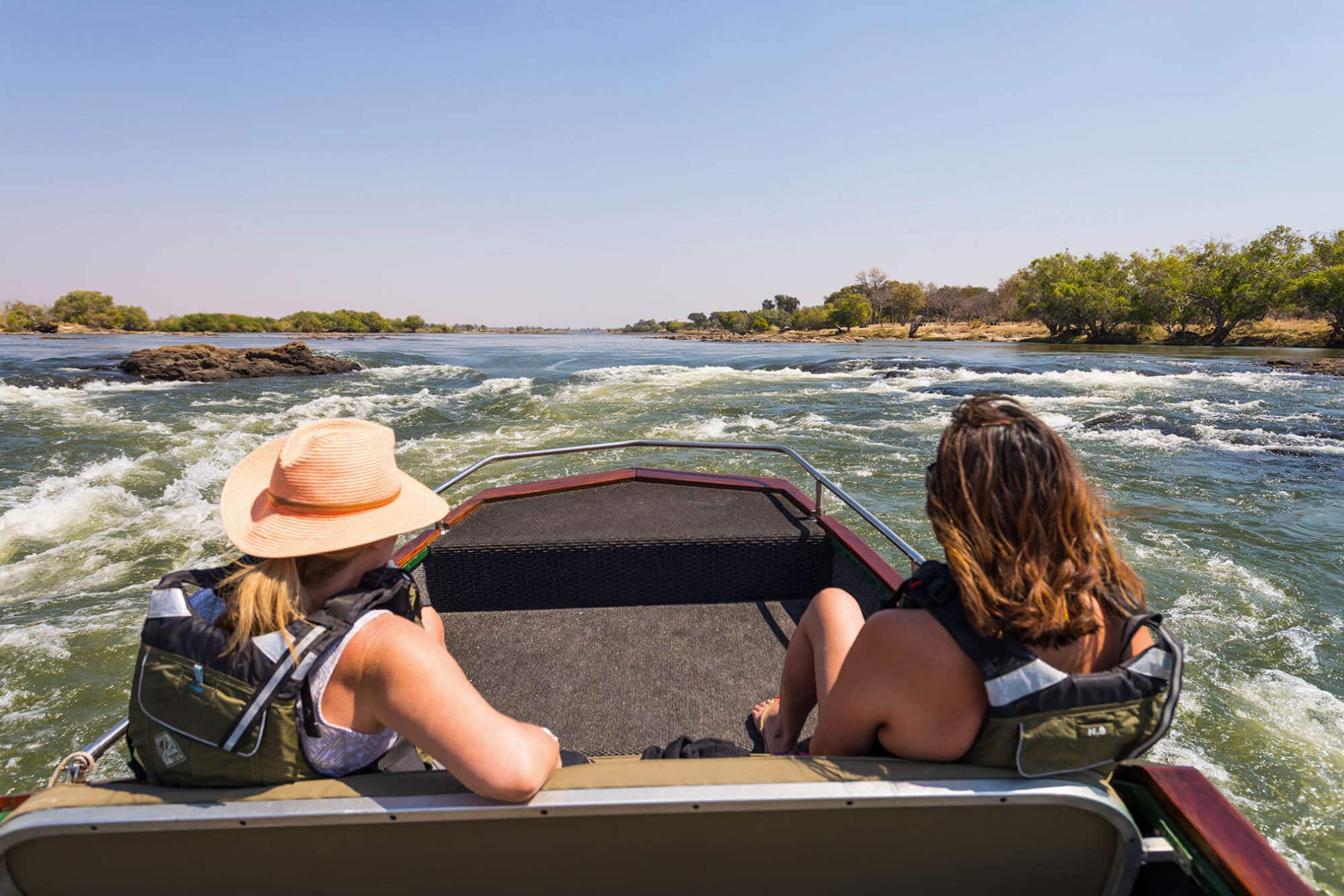 Boat cruise on the Zambezi River